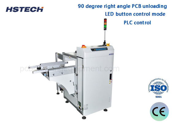 سعر جيد 390mm عرض 3 المجلات 20M/Min 90 درجة زر LED التلقائي PCB Unloader الانترنت