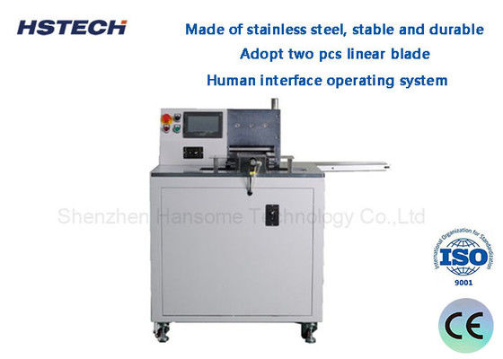 سعر جيد نظام التشغيل الواجهة البشرية الفولاذ المقاوم للصدأ مستقرة ودائمة الغيلوتين الآلي PCB HS-A310 Depanelizer الانترنت