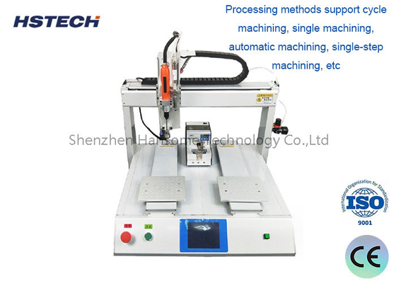 سعر جيد عالية الدقة 4 محور آلة قفل المسمار الآلي الانترنت
