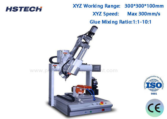 سعر جيد آلة توزيع غراء 4 محاور AB بدقة تكرار ±0.02 مم، نطاق عمل 300*300*100 مم، ونسبة خلط غراء 1:1-10:1 الانترنت