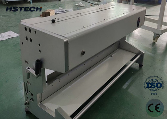 سعر جيد نوع الشفرة المتحركة آلة فاصل PCB آلة فاصل PCB 600mm المسافة السفر مع الستار الخفيف HS-206 الانترنت