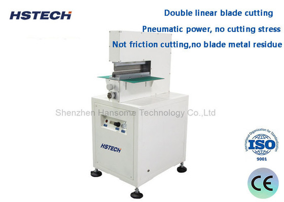سعر جيد شفرة مدفوعة بالهواء المعدن قوة قطع منخفضة الإجهاد V قطع PCB Depanelizer HS-320 الانترنت