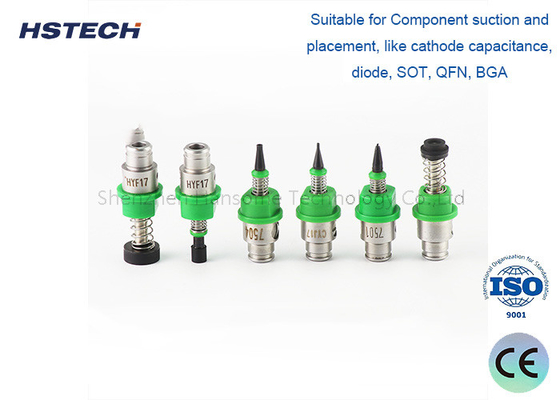 سعر جيد فوهة SMT 503 لـ JUKI 2000، E36027290A0، الفضة والأخضر، الصلب التونغستن + المطاط + السيراميك الانترنت