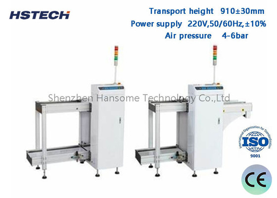 سعر جيد SMT إنتاج 90 درجة مجلة PCB Unloader LED زر التحكم MD تقرير 90 درجة مجلة PCB Unloader HS-CU390 الانترنت