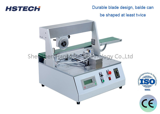 سعر جيد 400mm الطول V-خروط معدات PCB Depaneling مع تصميم شفرة الفولاذ عالية السرعة الانترنت