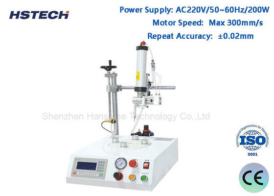 سعر جيد 4 محطات عمل دوارة التحكم في الشاشة النصية موزع الغراء المصباح LED مع ± 0.02mm دقة تكرار الانترنت