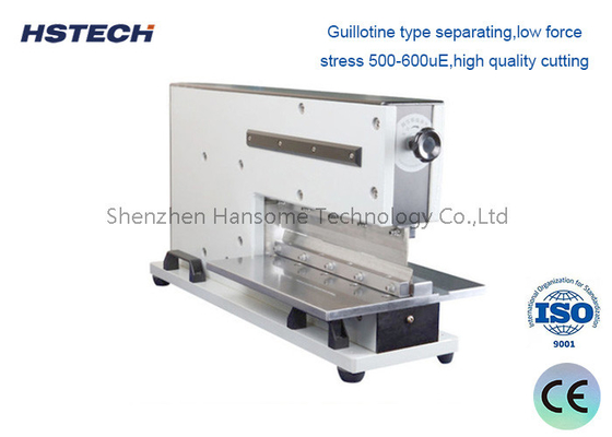 سعر جيد أقدام التبديل النيوماتيكي PCB Depaneling Machine معدات PCB Depaneling مع شفرة قطع غيلوتين خطية الانترنت