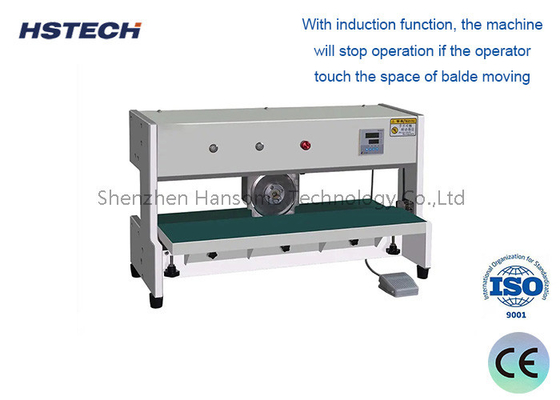 سعر جيد 600mm قطع الطول معدات PCB Depaneling مع الستار الخفيف والشفرة CAB الانترنت