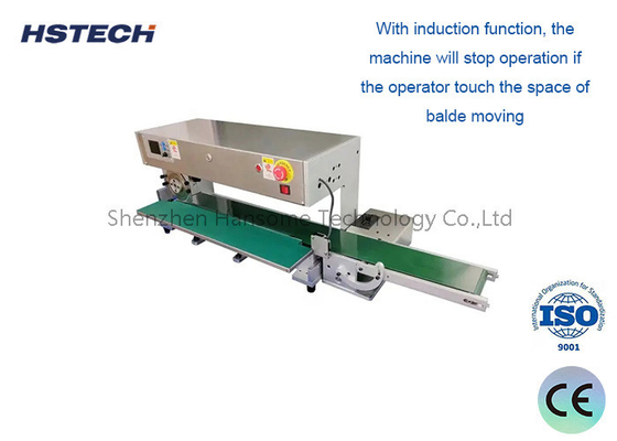 سعر جيد تصميم شفرة دائمة V-Cut PCB Cutter Machine معدات PCB Depaneling مع وظيفة الحث الانترنت