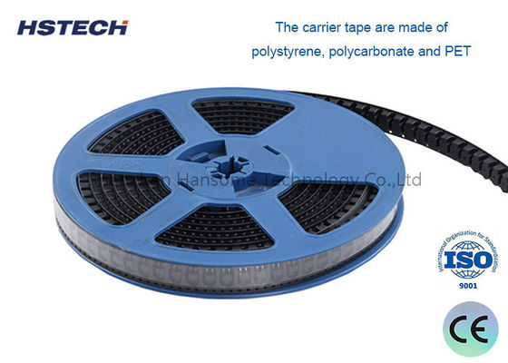 سعر جيد شريط SMD LED رقاقة سوداء ملونة محفوفة شريط حامل مع 4-104mm عرض الانترنت