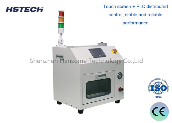 سعر جيد معدات التنظيف المدمجة SMT HS-800 مع شاشة اللمس PLC وتكنولوجيا الطاقة النبضة الانترنت