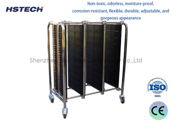 سعر جيد عربة الفولاذ المقاوم للصدأ القابلة للتعديل سيارة تحويل PCB مضادة للستاتيكية لـ SMT ESD PCBS الانترنت