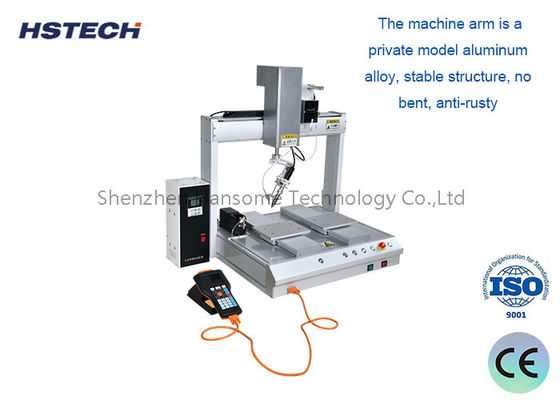 آلة لحام مكتبية ذات 4 محاور مع دليل خطي Hiwin ووظيفة التنظيف التلقائي