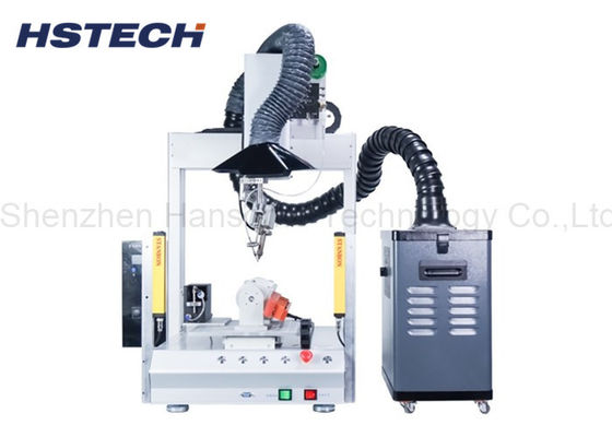 طهارة الهواء روبوت لحام أوتوماتيكي ذو 4 محاور ذو رأس واحد مع منظف الضباب الدخاني